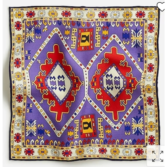 34. J.Crew Wool challis pocket square - Picture 1 of 4